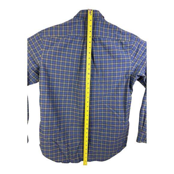 Ralph Lauren Mens Large Long Sleeve Blue Green Red Check Button Up Shirt - Picture 8 of 12